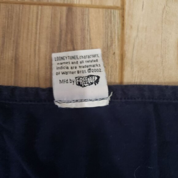 Vintage 90s Looney Tunes Tweety Bird Baseball Button-Up Shirt Short Sleeve XXL - Picture 7 of 10